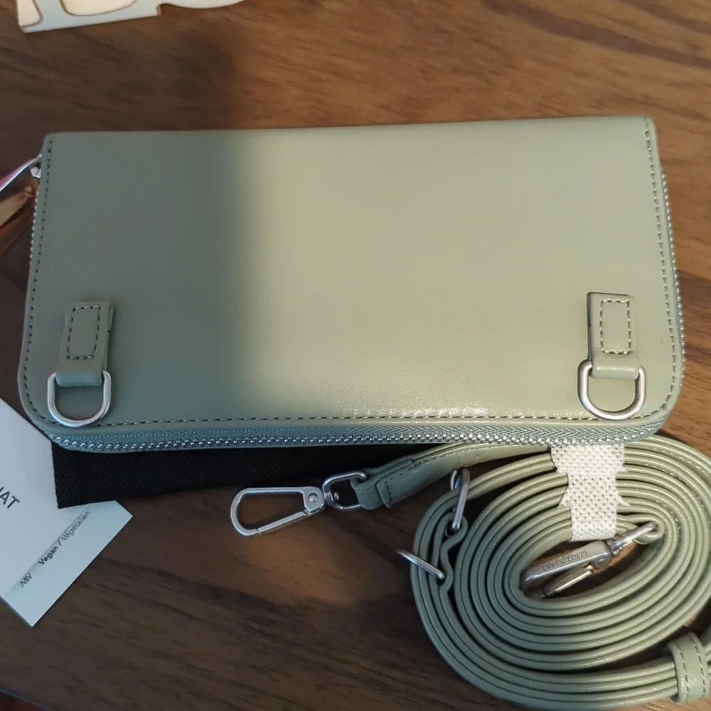 Matt & Nat Inver Pine Vegan Crossbody Wallet NWT